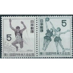 Japonia - Nr 660 - 61 - 1956r - Sport