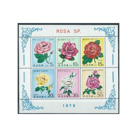 Korea N. - Nr 1821 - 26 Klb 1979r - Kwiaty
