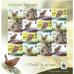 Falklandy - Nr 1082 - 85 Klb 2009r - WWF - Ptaki