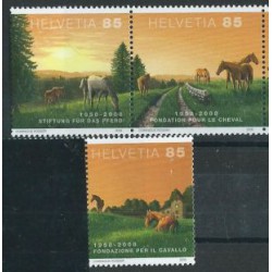 Szwajcaria - Nr 2047 - 49 2008r - Konie