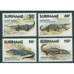 Surinam - Nr 1248 - 51 1988r - Krokodyle