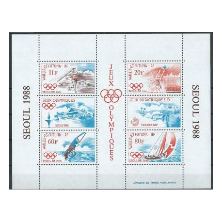 Wallis & Futuna - Bl 3 1988r - Olimpiada