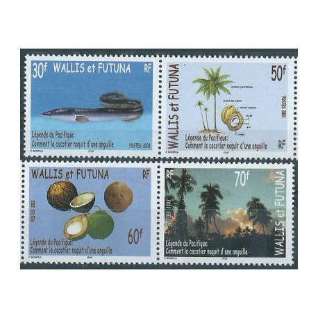 Wallis & Futuna - Nr 849 - 52 Pasek2003r - Ryba