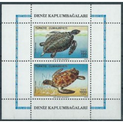 Turcja - Bl 28 1989r - Fauna morska -  Gady