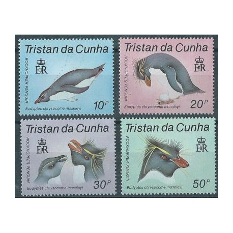 Tristan da Cunha - Nr 425 - 28 1987r - Ptaki - Ssaki morskie