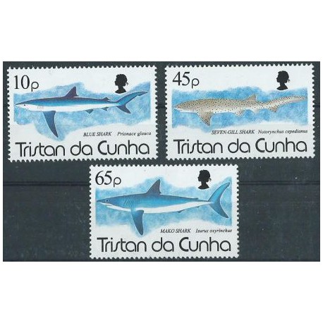 Tristan da Cunha - Nr 564 - 66 1994r - Rekiny