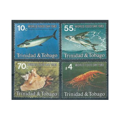 Trynidad & Tobago - Nr 475 - 78 1983r - Ryby - Muszla