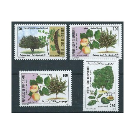 Tunezja - Nr 1454 - 57 2000r - Owoce - Drzewa