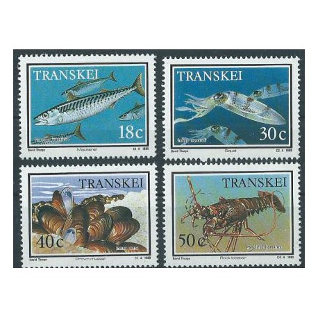Transkei - Nr 238 - 41 1989r - Ryby - Fauna morska