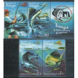 Tonga - Nr 1600 - 03 Pasek 2001r - Ryby