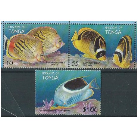 Tonga - Nr 1536 - 38 Pasek 1998r - Ryby