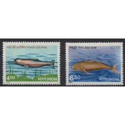 Indie - Nr 1291 - 92 1991r - Ssaki morskie