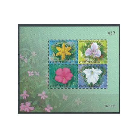 Tajlandia  - Bl 203 2006r - Kwiaty