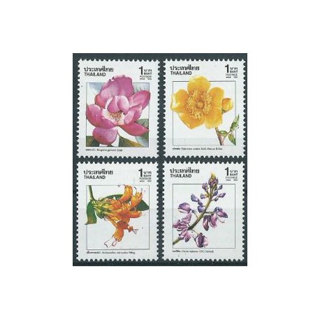 Tajlandia - Nr 1338 - 41 1989r - Kwiaty