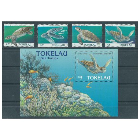 Tokelau - Nr 223 - 26 Bl 6 1995r - Ryby - Gady