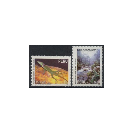 Peru - Nr 1564 - 65 A 1995r - Gady  -  Krajobrazy