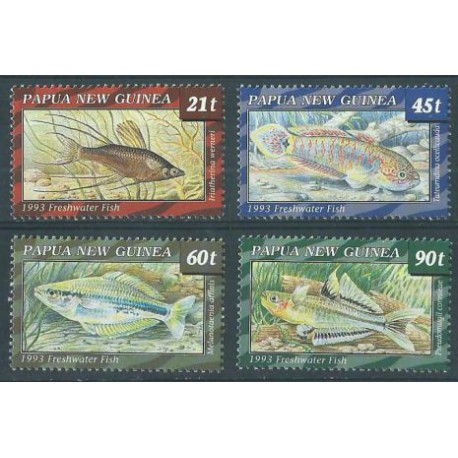 Papua N G - Nr 689 - 92 1993r - Ryby
