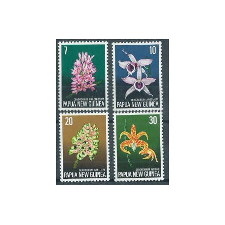 Papua N G - Nr 275 - 78 1974r - Kwiaty