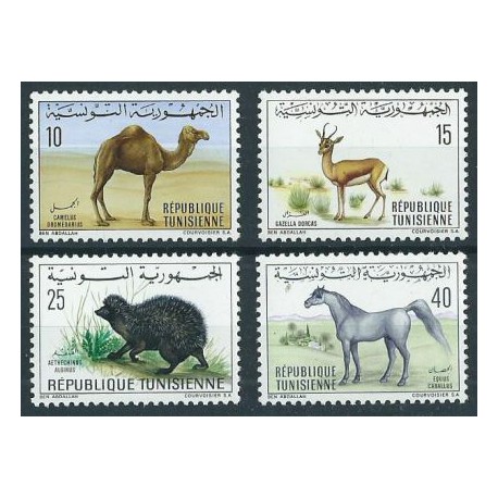 Tunezja - Nr 711 - 14 1969r  - Ssaki  - Koń