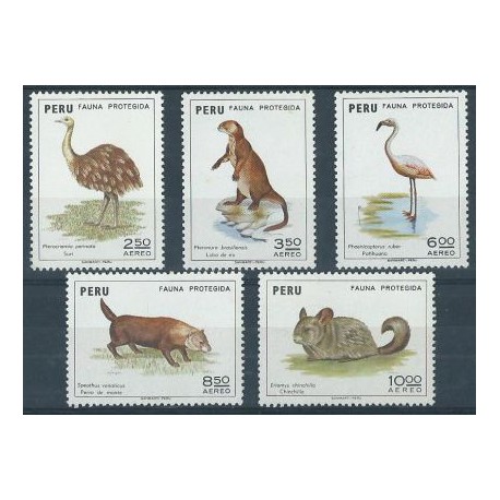 Peru - Nr 926 - 30 1973r - Ptaki -  Ssak