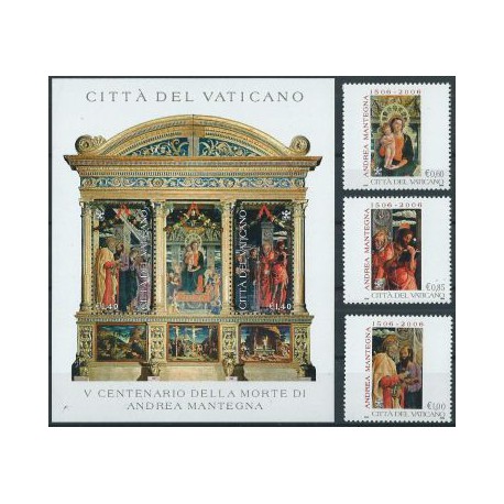 Watykan - Nr 1548 - 50 Bl 27 2006r - Malarstwo