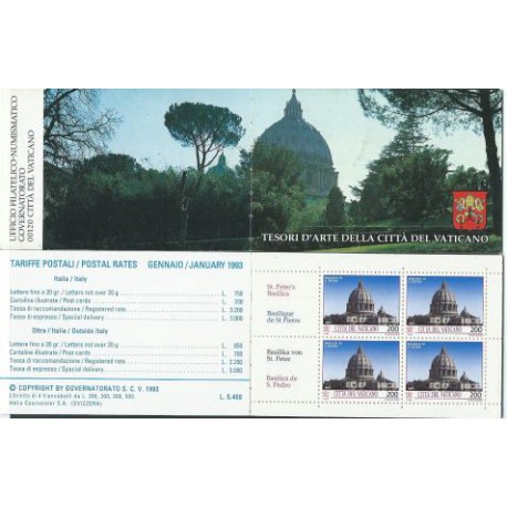 Watykan - Nr 1080 - 83 MH 1993r  - Architektura