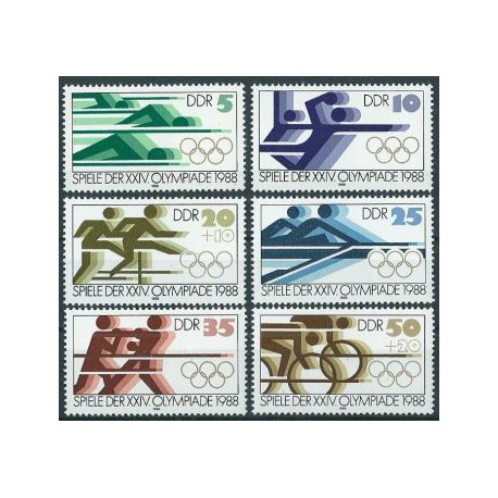 NRD - Nr 3183 - 88 1988r - Sport - Olimpiada