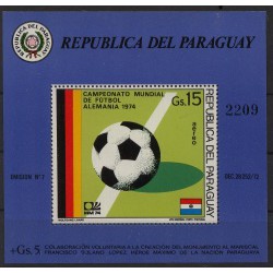 Paragwaj - Bl 225 1974r - Sport - Piłka nożna
