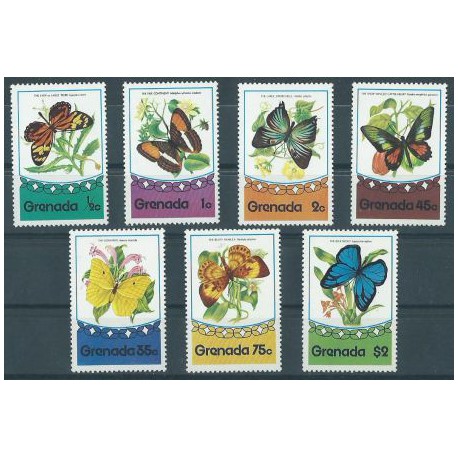 Grenada - Nr 693 - 99 1975r - Motyle