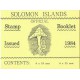 Wyspy Solomona - Nr 523 - 24 MH 1984r - Grzyby