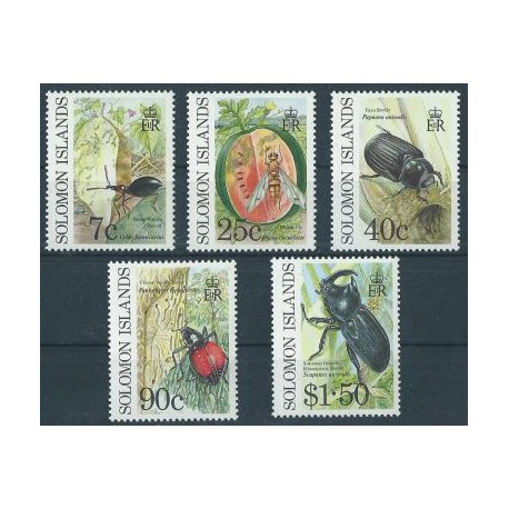 Wyspy Salomona - Nr 743 - 47 1991r - Insekty
