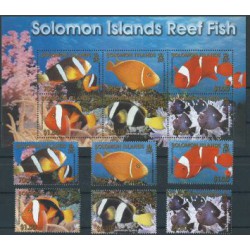 Wyspy Salomona - Nr 1056 - 61 Bl 65 2001r - Ryby