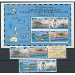 Wyspy Kokosowe - Nr 220 - 23 Bl 8 1989r - Marynistyka - Milit