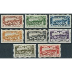 Guyana Fr - Nr 156 - 63 1933r - Samoloty - Kol francuskie