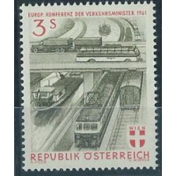 Austria - Nr 1086 1961r - Kolej - Samochody