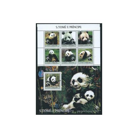 St. Tome - Nr 2148 - 53 Bl 453 2003r - Panda