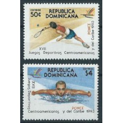 Dominikana - Nr 1680 - 81 1993r - Sport -  Tenis