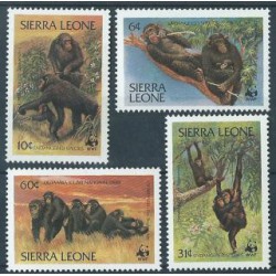 Sierra Leone - Nr 713 - 16 1983r - WWF -  Ssaki