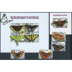 Sierra Leone - Nr 4568 - 75 Bl 596 2004r - Motyle