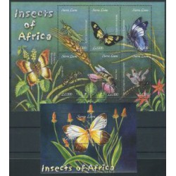 Sierra Leone - Nr 4351 - 56 Bl 565 2003r - Insekty -  Pszczoły