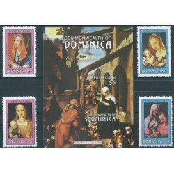 Dominika - Nr 993 - 96 Bl 114 1986r - Boże Narodzenie -  Malars