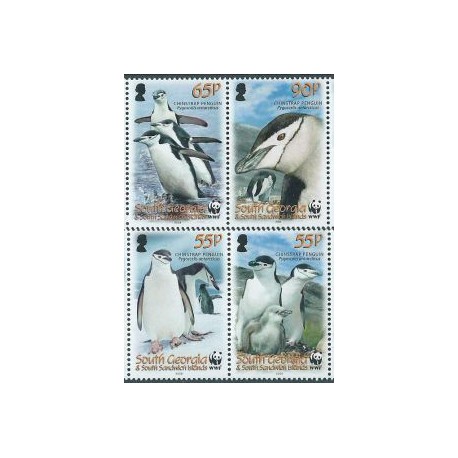 S. Georgia - Nr 454 - 57 Pasek 2008r - WWF - Ptaki