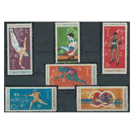 Kuba - Nr 912 - 17 1964r - Sport - Olimpiada