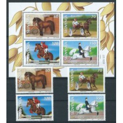 Słowenia - Nr 263 - 66 Bl 9 1999r - Konie