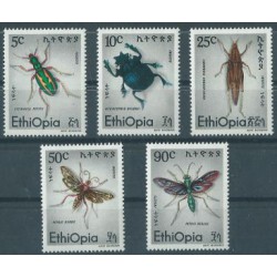 Etiopia - Nr 940 - 44 1977r - Insekty