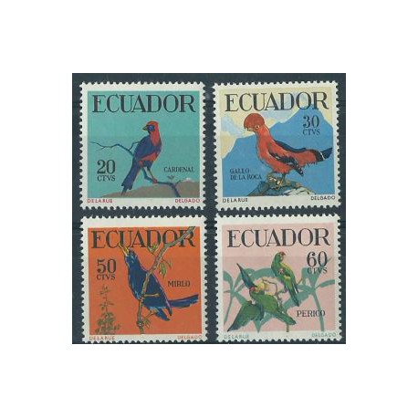 Ekwador - Nr 981 - 84 1958r - Ptaki