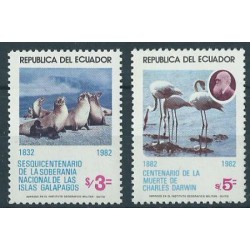 Ekwador - Nr 1940 - 41 1983r - Ptaki -  Ssaki morskie