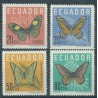 Ekwador - Nr 1070 - 73 1961r - Motyle