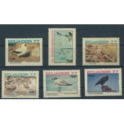 Ekwador - Nr 1759 - 64 1977r - Ptaki