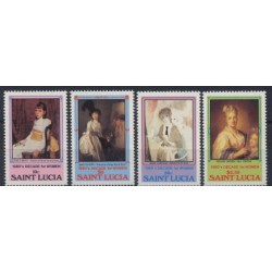 St. Lucia - Nr 568 - 71 1981r - Malarstwo